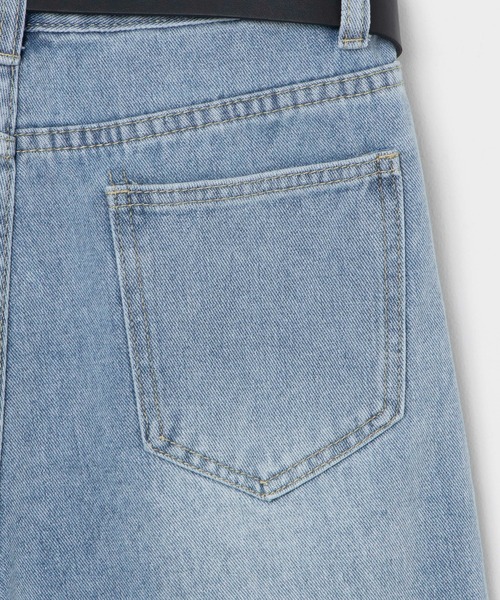 WEGO（ウィゴー）の「WEGO/ベルト付きハーフデニムパンツ（デニムパンツ・レディース・ブルー系1・MEDIUM/LARGE）」の9枚目の写真