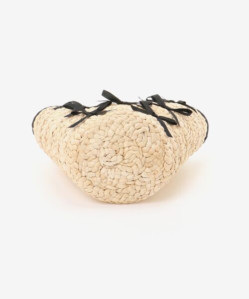 MAJESTIC LEGON（マジェスティックレゴン）の「リボンバスケットバッグ（かごバッグ・レディース・ブラック・FREE）」の7枚目の写真