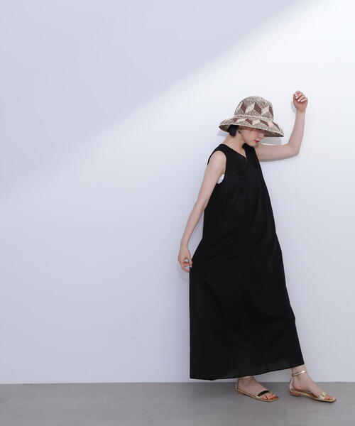 N.(N. Natural Beauty Basic)(エヌエヌナチュラルビューティーベーシック)の「◆タックショルダーコットンボイルワンピース(ワンピース・レディース・ピンク/グリーン/ブラック・SMALL/MEDIUM)」の21枚目の写真