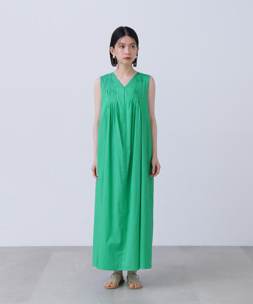 N.(N. Natural Beauty Basic)(エヌエヌナチュラルビューティーベーシック)の「◆タックショルダーコットンボイルワンピース(ワンピース・レディース・ピンク/グリーン/ブラック・SMALL/MEDIUM)」の11枚目の写真