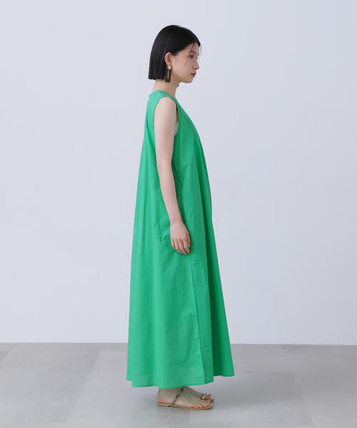 N.(N. Natural Beauty Basic)(エヌエヌナチュラルビューティーベーシック)の「◆タックショルダーコットンボイルワンピース(ワンピース・レディース・ピンク/グリーン/ブラック・SMALL/MEDIUM)」の12枚目の写真