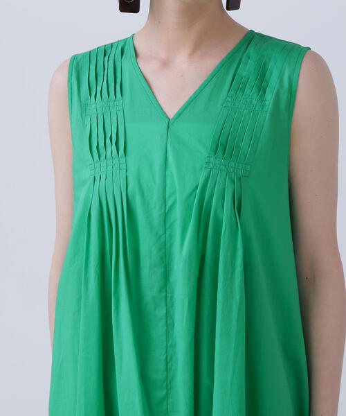 N.(N. Natural Beauty Basic)(エヌエヌナチュラルビューティーベーシック)の「◆タックショルダーコットンボイルワンピース(ワンピース・レディース・ピンク/グリーン/ブラック・SMALL/MEDIUM)」の14枚目の写真