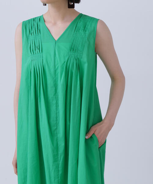 N.(N. Natural Beauty Basic)(エヌエヌナチュラルビューティーベーシック)の「◆タックショルダーコットンボイルワンピース(ワンピース・レディース・ピンク/グリーン/ブラック・SMALL/MEDIUM)」の15枚目の写真