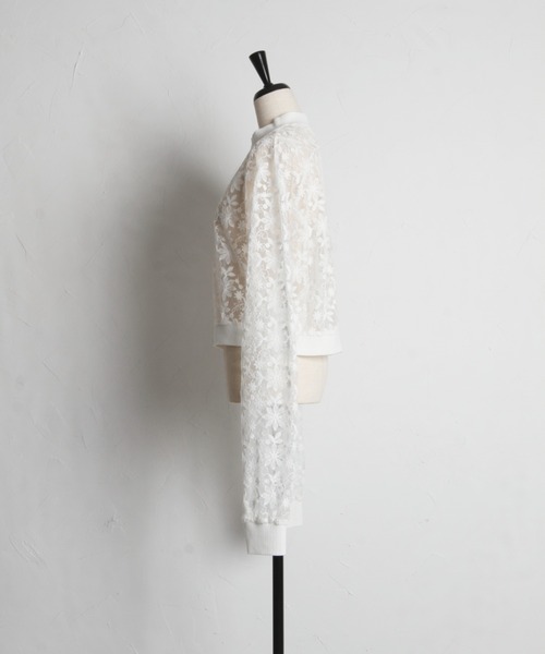 【ZOZO限定】エンブロイダリーシアーブルゾン（ブルゾン）｜tocco closet（トッコ クローゼット）