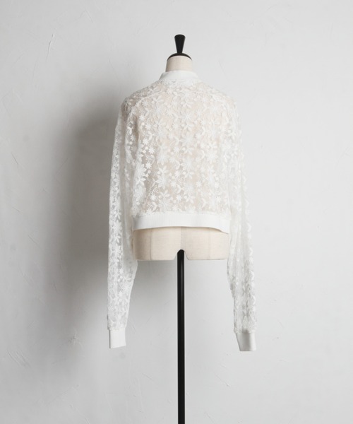 【ZOZO限定】エンブロイダリーシアーブルゾン（ブルゾン）｜tocco closet（トッコ クローゼット）