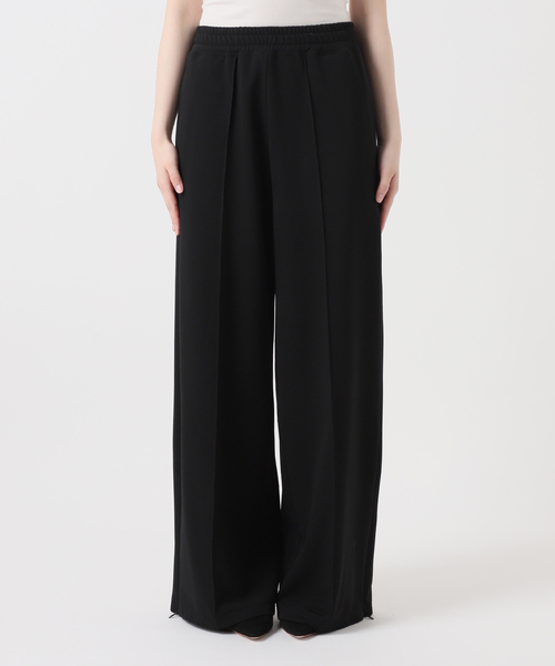 EVERYDAY I LIKE.(エヴリディアイライク)の「ミニマルトラックパンツ(スラックス・レディース・ブラック・38/36/34)」の4枚目の写真