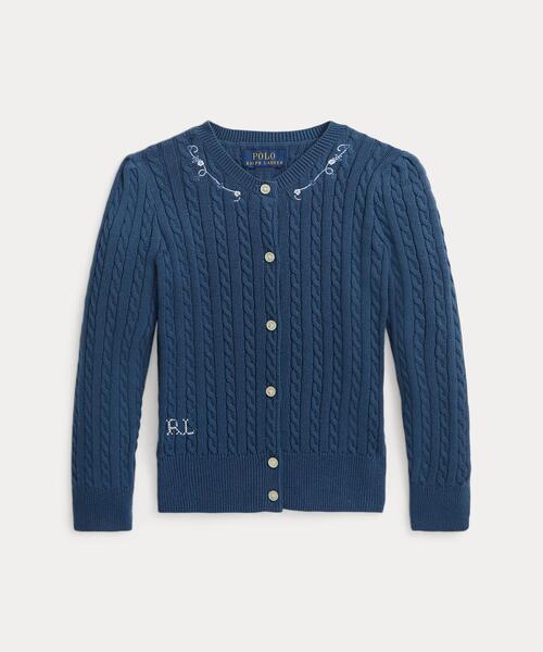 【セール】フローラル ミニケーブル コットン カーディガン（カーディガン/ボレロ）｜POLO RALPH LAUREN CHILDRENSWEAR（ポロ ラルフ ローレン チルドレンズウェア）