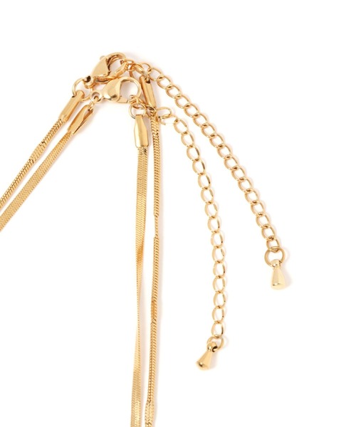 BAYFLOW（ベイフロー）の「ステンレス 2連リボンネックレス（ネックレス・レディース・ゴールド/シルバー・FREE）」の10枚目の写真