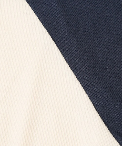 3.3 Field Trip （3.3フィールドトリップ）の「3.3 Field Trip／ ハーフジップT（Tシャツ/カットソー・メンズ・グレー/アイボリー・LARGE/MEDIUM）」の4枚目の写真