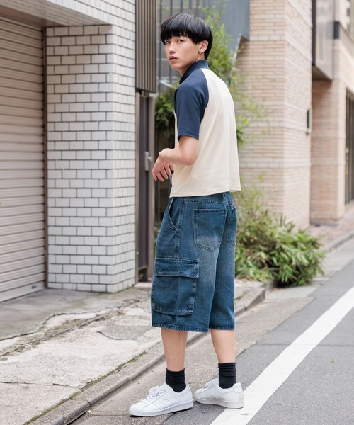 3.3 Field Trip （3.3フィールドトリップ）の「3.3 Field Trip／ ハーフジップT（Tシャツ/カットソー・メンズ・グレー/アイボリー・LARGE/MEDIUM）」の19枚目の写真