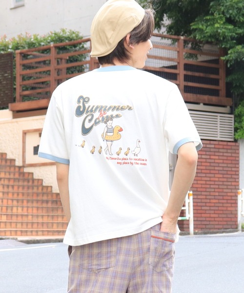 DOUBLE NAME(ダブルネーム)の「STG BABY BEACH BACK刺しゅうTEE/ユニセックス(Tシャツ/カットソー・レディース・ホワイト系その他/オフホワイト/ベージュ・FREE)」の12枚目の写真