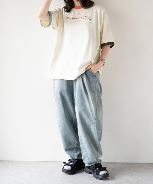 DOUBLE NAME(ダブルネーム)の「STG BABY BEACH BACK刺しゅうTEE/ユニセックス(Tシャツ/カットソー・レディース・ホワイト系その他/オフホワイト/ベージュ・FREE)」の6枚目の写真