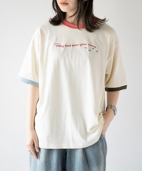 DOUBLE NAME(ダブルネーム)の「STG BABY BEACH BACK刺しゅうTEE/ユニセックス(Tシャツ/カットソー・レディース・ホワイト系その他/オフホワイト/ベージュ・FREE)」の5枚目の写真