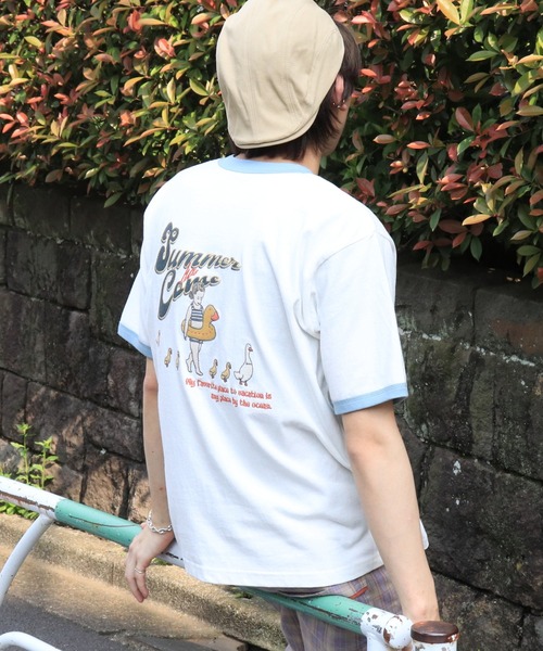 DOUBLE NAME(ダブルネーム)の「STG BABY BEACH BACK刺しゅうTEE/ユニセックス(Tシャツ/カットソー・レディース・ホワイト系その他/オフホワイト/ベージュ・FREE)」の18枚目の写真