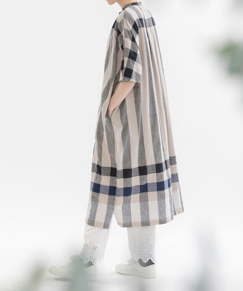 nop de nod（ノップドゥノッド）の「タイプライター裾刺繍パンツ（その他パンツ・レディース・ブラック/オフホワイト・3）」の6枚目の写真