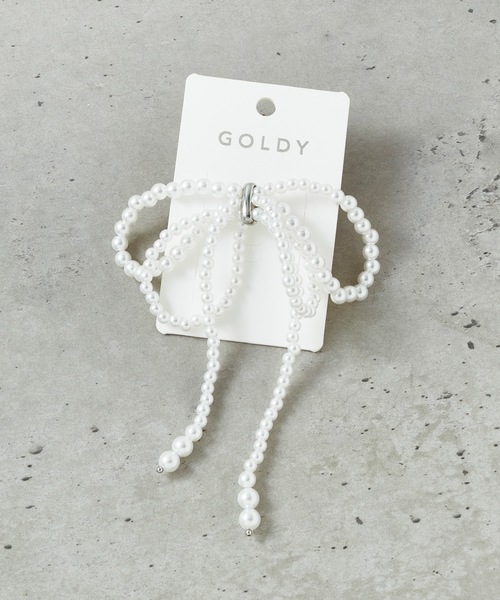 GOLDY(ゴールディ)の「レイヤード ライン リボン ヘアカフ(ヘアゴム・レディース・シルバー/その他2/その他1/ゴールド・FREE)」の9枚目の写真