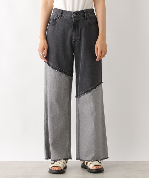 LEPSIM(レプシィム)の「切り替えデニムパンツ 120806(デニムパンツ・レディース・ブルー/チャコールグレー・LARGE/MEDIUM)」の17枚目の写真