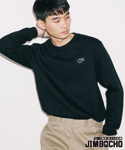 ROOP TOWN(ループタウン)の「神保町 シリーズ× カワセ楽器 × ROOPTOWN 長袖Tシャツ(Tシャツ/カットソー・メンズ・ホワイト/ブラック・M/L)」の2枚目の写真