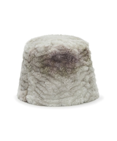 AWESOME NEEDS/オウサムニーズ FUR LAMPSHADE HAT SNOW ハット ハット