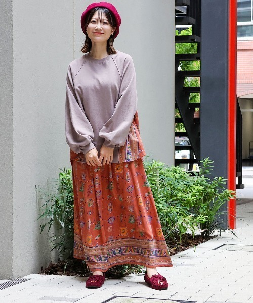 チチカカ（チチカカ）の「コットンメヒコプリントスカート（スカート・レディース・ブラック/オレンジ/グリーン・FREE）」の4枚目の写真