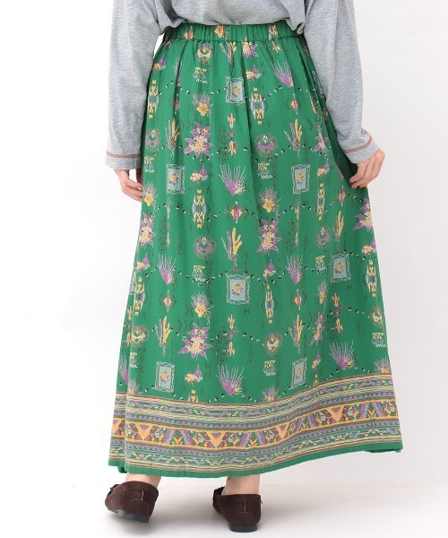 チチカカ（チチカカ）の「コットンメヒコプリントスカート（スカート・レディース・ブラック/オレンジ/グリーン・FREE）」の11枚目の写真