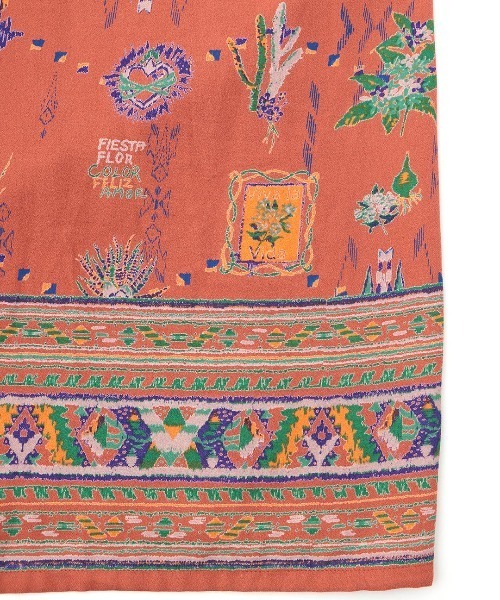 チチカカ（チチカカ）の「コットンメヒコプリントスカート（スカート・レディース・ブラック/オレンジ/グリーン・FREE）」の15枚目の写真