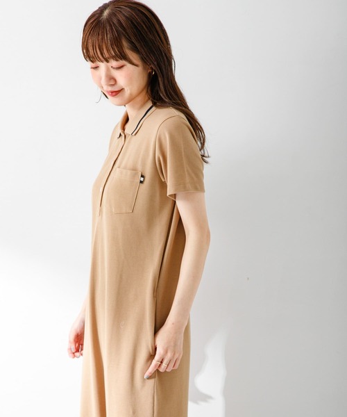 【新品】URBAN RESEARCH Sonny Label☆吸水速乾ポロワンピ URBAN RESEARCH Sonny Label ワンピース 接触冷感カノコポロ