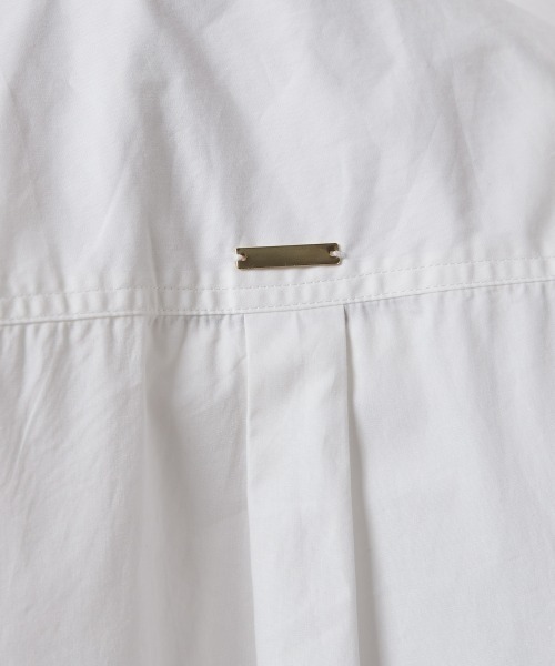 CHIC STYLE(シックスタイル)の「 ワイドカフスシャツ <大きいサイズ有>シックスタイル (シャツ/ブラウス・レディース・オフホワイト/ブルー系・M/L/LL/3L/4L/5L)」の18枚目の写真