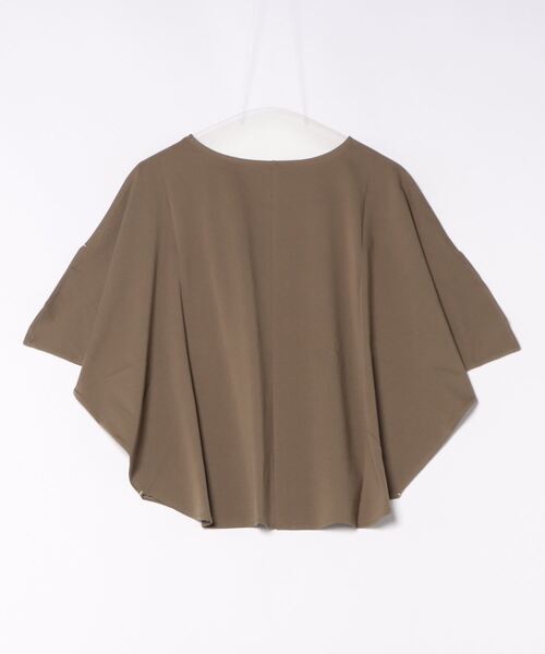 Q（キュー）の「エアリーラウンドT（Tシャツ/カットソー・レディース・バーガンディー/ブラック/オリーブ・MEDIUM）」の8枚目の写真