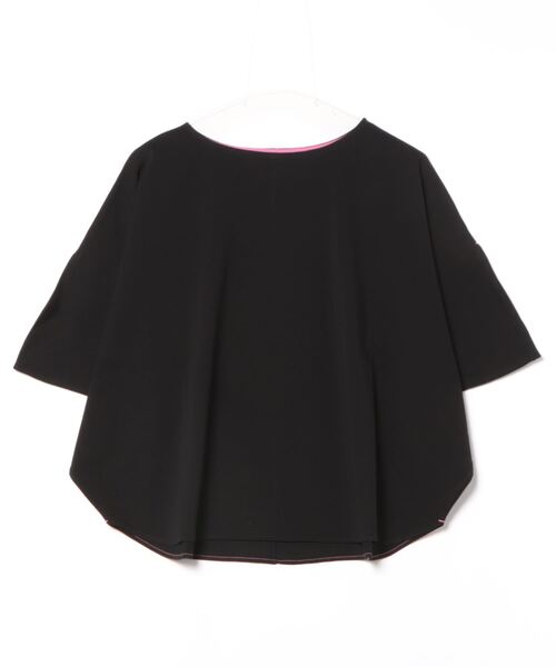 Q（キュー）の「エアリーラウンドT（Tシャツ/カットソー・レディース・バーガンディー/ブラック/オリーブ・MEDIUM）」の9枚目の写真