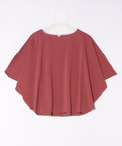 Q（キュー）の「エアリーラウンドT（Tシャツ/カットソー・レディース・バーガンディー/ブラック/オリーブ・MEDIUM）」の11枚目の写真