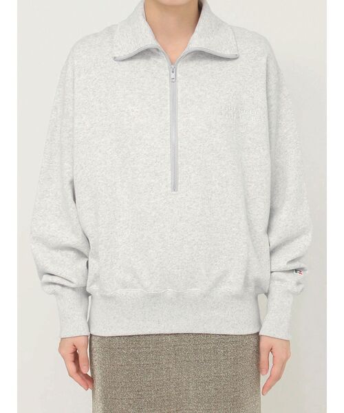 Russell Athletic（ラッセルアスレティック）の「【RUSSELLコラボ】フロントZIPプルオーバー（スウェット・レディース・ライトグレー・FREE）」の6枚目の写真