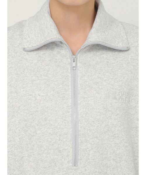 Russell Athletic（ラッセルアスレティック）の「【RUSSELLコラボ】フロントZIPプルオーバー（スウェット・レディース・ライトグレー・FREE）」の9枚目の写真