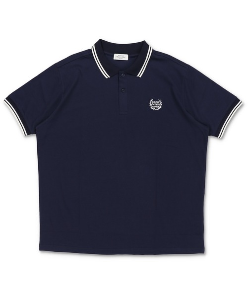 SPINNS（スピンズ）の「ワンポイント刺繍 半袖鹿の子ポロシャツ（ポロシャツ・レディース・ブラック/アイボリー/ネイビー/ピンク・ONESIZE）」の3枚目の写真