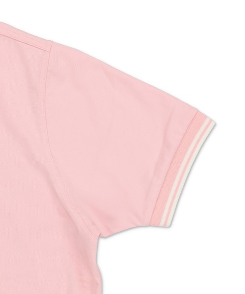 SPINNS（スピンズ）の「ワンポイント刺繍 半袖鹿の子ポロシャツ（ポロシャツ・レディース・ブラック/アイボリー/ネイビー/ピンク・ONESIZE）」の6枚目の写真