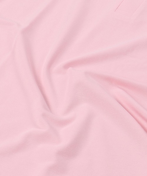 SPINNS（スピンズ）の「ワンポイント刺繍 半袖鹿の子ポロシャツ（ポロシャツ・レディース・ブラック/アイボリー/ネイビー/ピンク・ONESIZE）」の5枚目の写真