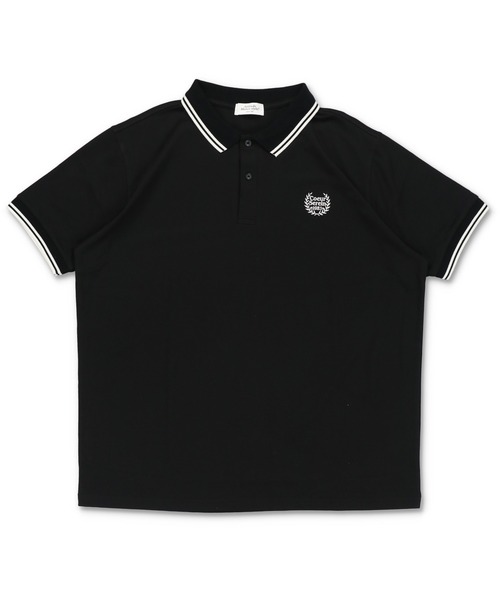 SPINNS（スピンズ）の「ワンポイント刺繍 半袖鹿の子ポロシャツ（ポロシャツ・レディース・ブラック/アイボリー/ネイビー/ピンク・ONESIZE）」の11枚目の写真