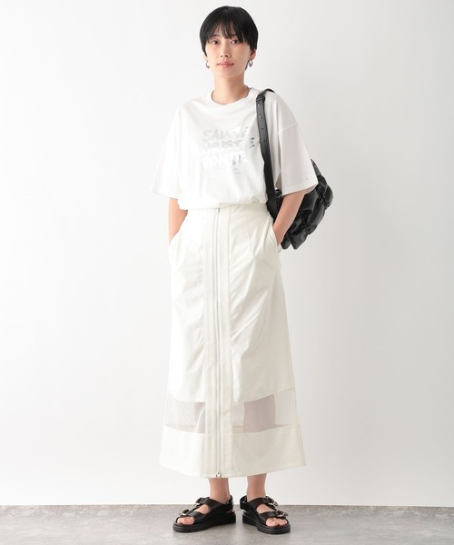 LEPSIM(レプシィム)の「裾切り替えスカート 116757(スカート・レディース・ブラック/オフホワイト・FREE)」の5枚目の写真
