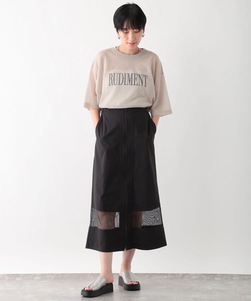 LEPSIM(レプシィム)の「裾切り替えスカート 116757(スカート・レディース・ブラック/オフホワイト・FREE)」の14枚目の写真