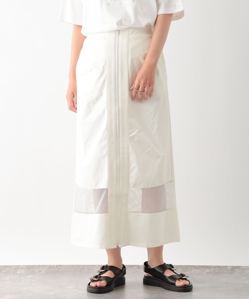 LEPSIM(レプシィム)の「裾切り替えスカート 116757(スカート・レディース・ブラック/オフホワイト・FREE)」の4枚目の写真