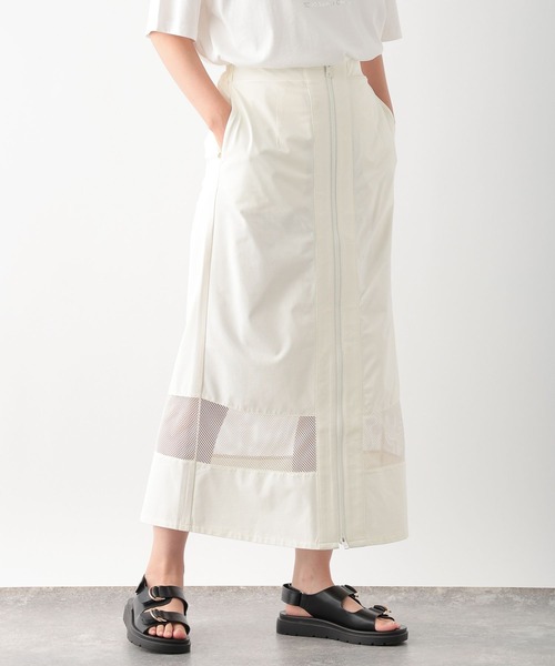 LEPSIM(レプシィム)の「裾切り替えスカート 116757(スカート・レディース・ブラック/オフホワイト・FREE)」の3枚目の写真
