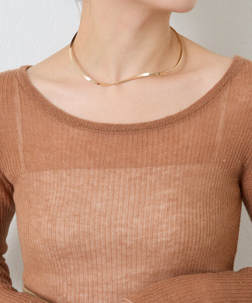 PAPILLONNER（パピヨネ）の「ニュアンスチョーカー（ネックレス・レディース・ゴールド/シルバー・FREE）」の17枚目の写真