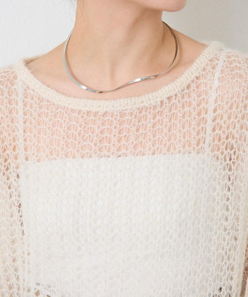 PAPILLONNER（パピヨネ）の「ニュアンスチョーカー（ネックレス・レディース・ゴールド/シルバー・FREE）」の3枚目の写真