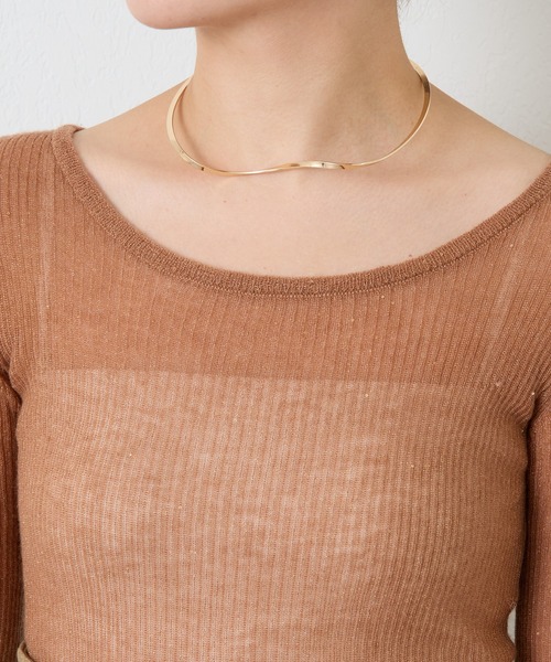 PAPILLONNER（パピヨネ）の「ニュアンスチョーカー（ネックレス・レディース・ゴールド/シルバー・FREE）」の7枚目の写真