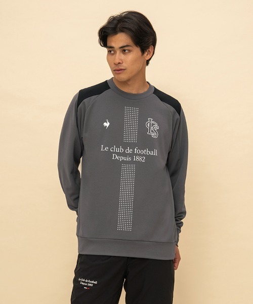 le coq sportif(ルコックスポルティフ)の「ヒートナビ クルーネックスウェット(スウェット・メンズ・ブラック/ブルー/グレー・M/L/XL)」の2枚目の写真