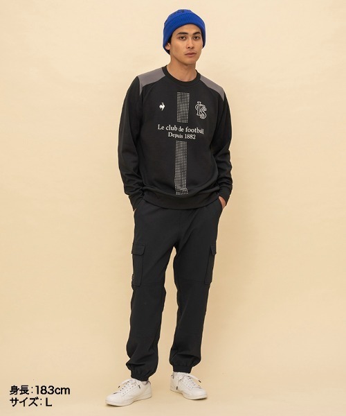 le coq sportif(ルコックスポルティフ)の「ヒートナビ クルーネックスウェット(スウェット・メンズ・ブラック/ブルー/グレー・M/L/XL)」の5枚目の写真