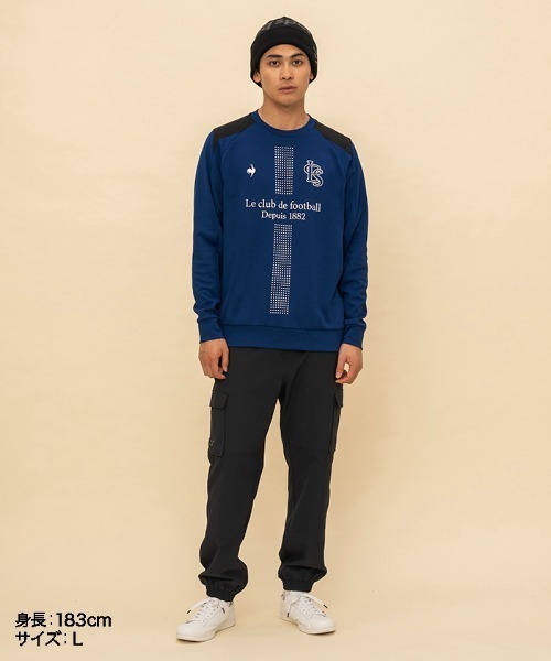 le coq sportif(ルコックスポルティフ)の「ヒートナビ クルーネックスウェット(スウェット・メンズ・ブラック/ブルー/グレー・M/L/XL)」の13枚目の写真