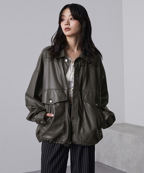 セール】【nui nullu】3WAYオーバーサイズジャケット（ブルゾン