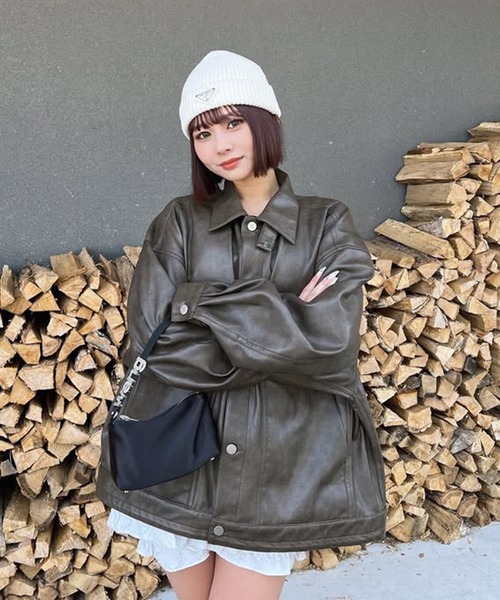 #Newans後ろ姿が可愛いブルゾン 撥水加工/UVカット機能付きペプラムライトブルゾン / #Newans