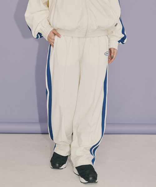 VISION STREET WEAR（ヴィジョンストリートウェア）の「【VISION STREET WEAR】セットアップ対応 ベロアトラックパンツ / カラージャージ（その他パンツ・レディース・チャコールグレー/アイボリー/ブラック/ネイビー・MEDIUM/LARGE/X-LARGE）」の7枚目の写真